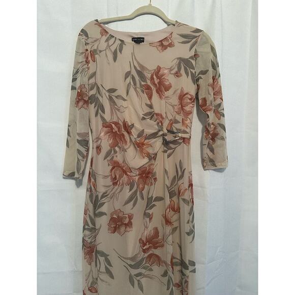 Kate and Lily floral midi dress size 6 sheath dress - Picture 6 of 9